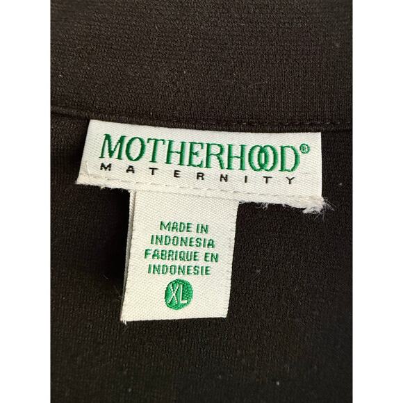 Motherhood Maternity Black Empire Waist Button Front Top Size XL - Picture 4 of 5